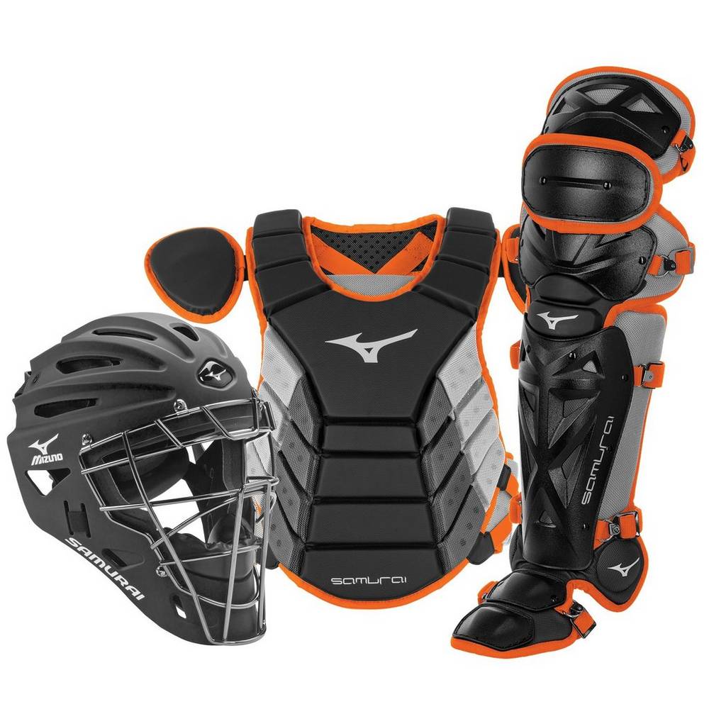 Catchers Gear Mizuno Baseball Samurai Adult 16" Boxed Uomo - Nere/Arancioni - 59810-UHFC